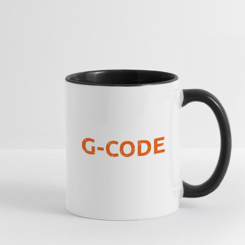 Ich spreche G Code CAM Programmierer Geschenk Tasse zweifarbig