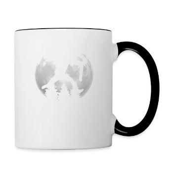 Stunt scooter stunt scooter kick scooter retro vintage - Contrasting Mug - white/black - Right