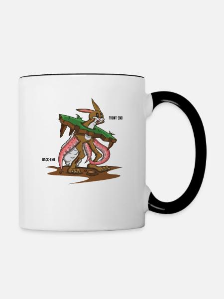 Lustiges Programmieren Informatik Software - Tasse zweifarbig - Weiß/Schwarz