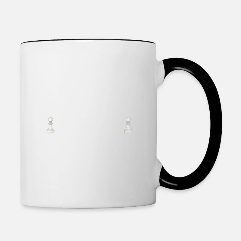 Chess Chess Bongcloud Opening Meme - Contrasting Mug - white/black