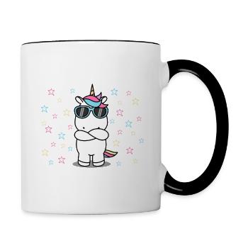 40e anniversaire 40 ans 1981 - Mug contrasté - blanc/noir - Droite