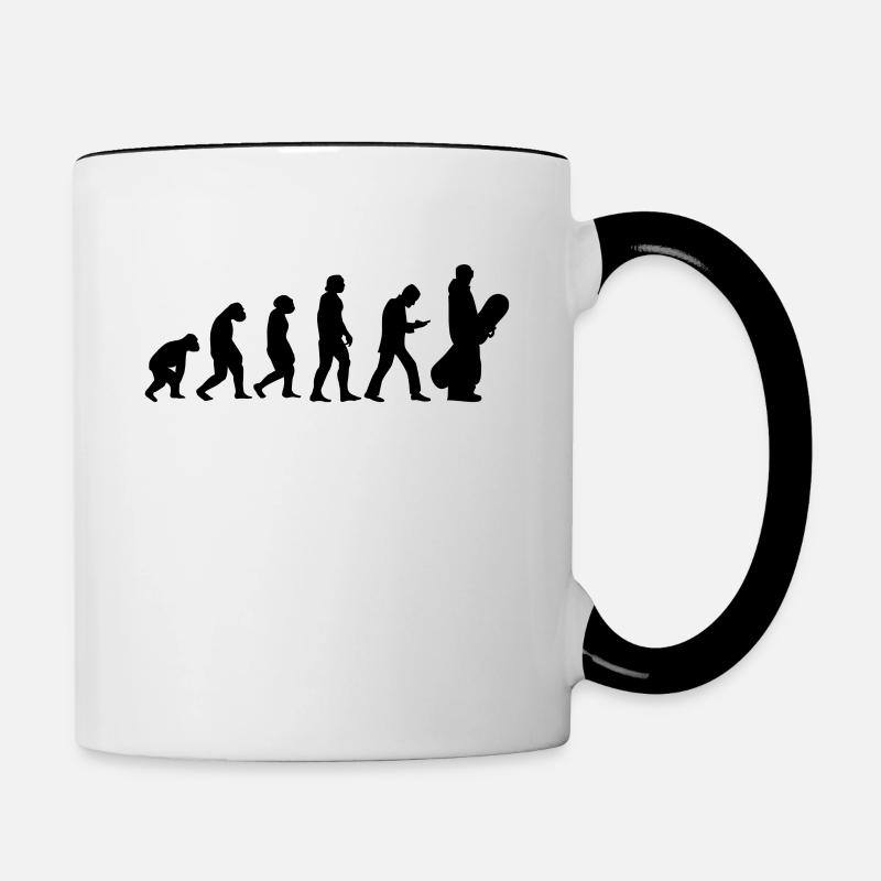 Snowboarding Snowboarders Evolution Snowboard - Mug contrasté - blanc/noir