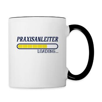 Werdender Praxisanleiter - Tasse zweifarbig - Weiß/Schwarz - Rechts