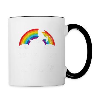 Vintage 2009 Year of Birth Birthday - Contrasting Mug - white/black - Right