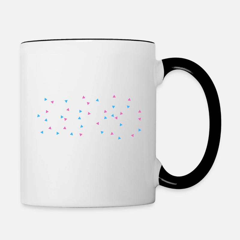 Trans Dreiecks - Mug contrasté - blanc/noir