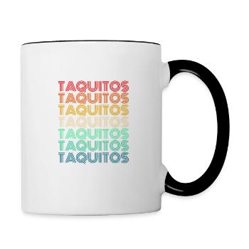 Taquitos Retro - Contrasting Mug - white/black - Right