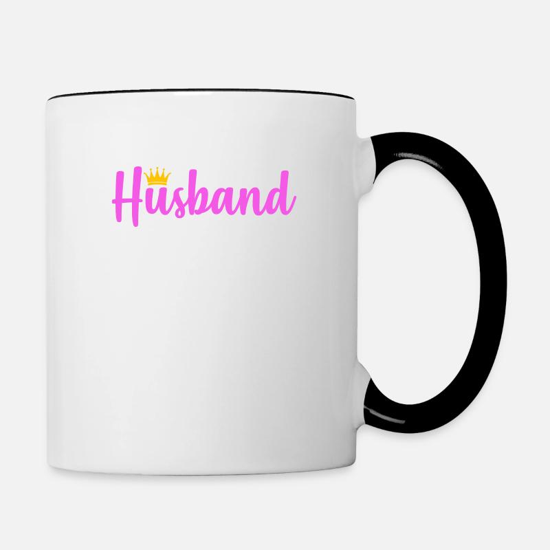 Raising My Husband Is Exhausting - Mug contrasté - blanc/noir