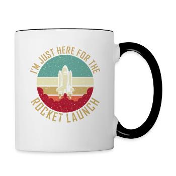 Ingénieur aérospatial Lancement de fusées Flu - Mug contrasté - blanc/noir - Droite