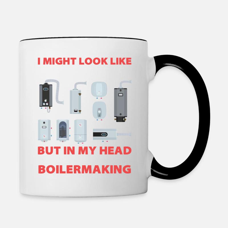 Gewerkschaft Fabrication Boilermaker Worker Boiler - Tasse zweifarbig - Weiß/Schwarz