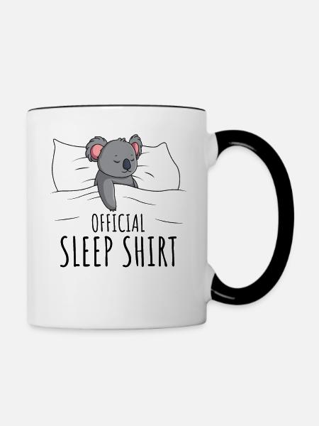 Koala - Tasse zweifarbig - Weiß/Schwarz
