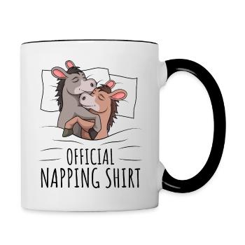 Esel - Tasse zweifarbig - Weiß/Schwarz - Rechts