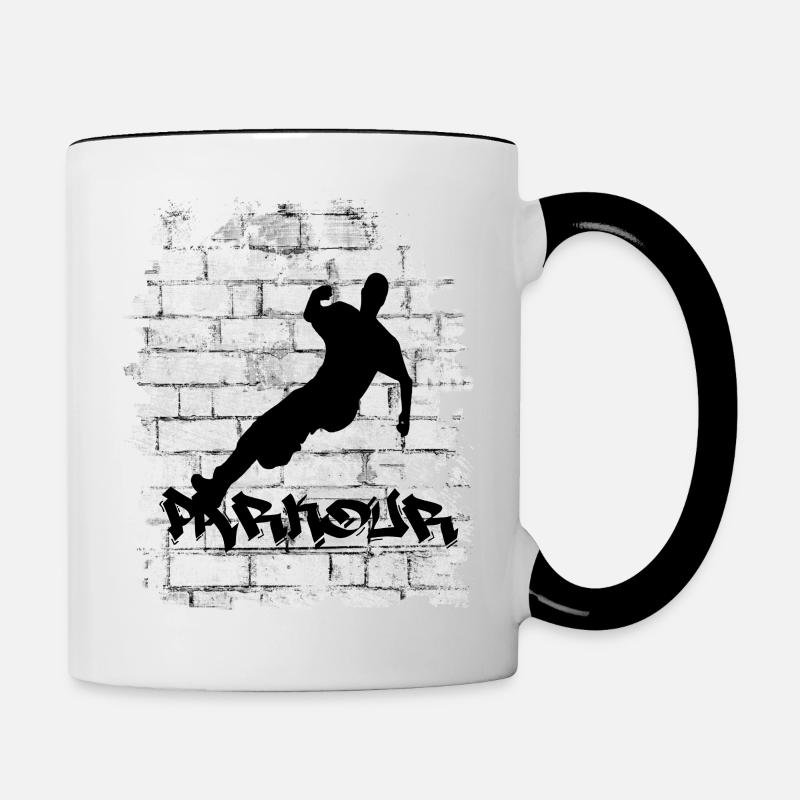 Parkour - Contrasting Mug - white/black