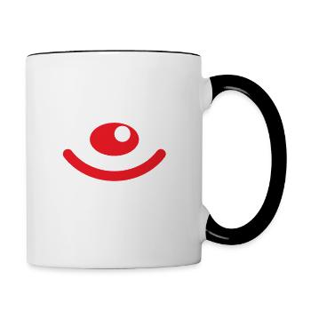 Costume de remplacement de carnaval Tenue de carnaval - Mug contrasté - blanc/noir - Droite