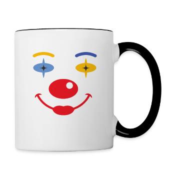 Costume de remplacement de carnaval Tenue de carnaval - Mug contrasté - blanc/noir - Droite