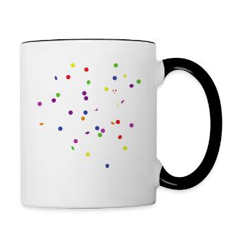 Costume de remplacement de carnaval Tenue de carnaval - Mug contrasté - blanc/noir - Droite