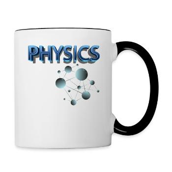 Physic is like magic but real - Contrasting Mug - white/black - Right