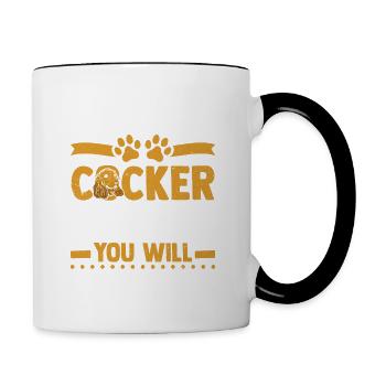 If You Have A Cocker Spaniel You Will Understand - Contrasting Mug - white/black - Right