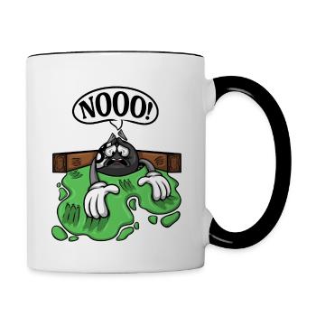 Billiard Player Scratch Black Billiard 8 - Contrasting Mug - white/black - Right