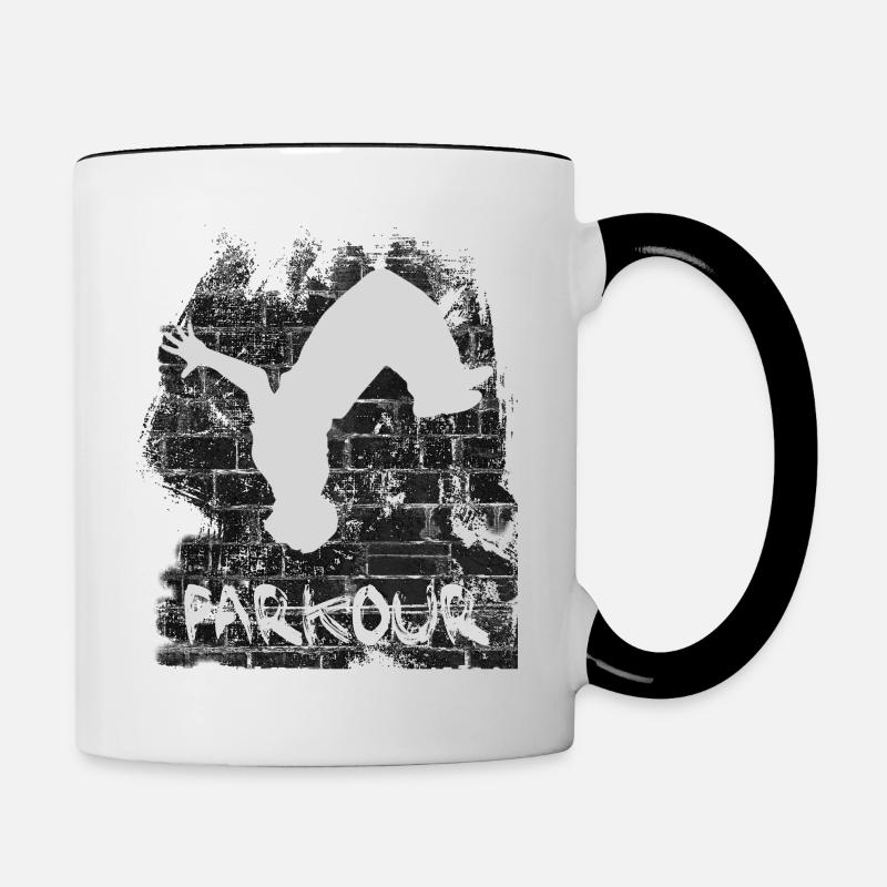 Parkour - Mug contrasté - blanc/noir
