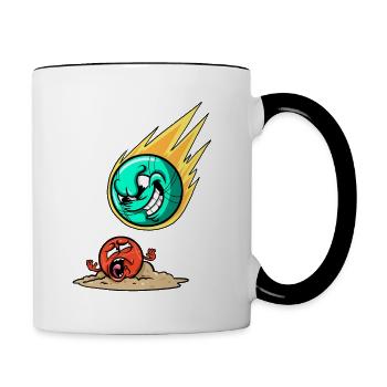 Boccia Set Boccia Player Flying Bocce Boccia - Contrasting Mug - white/black - Right
