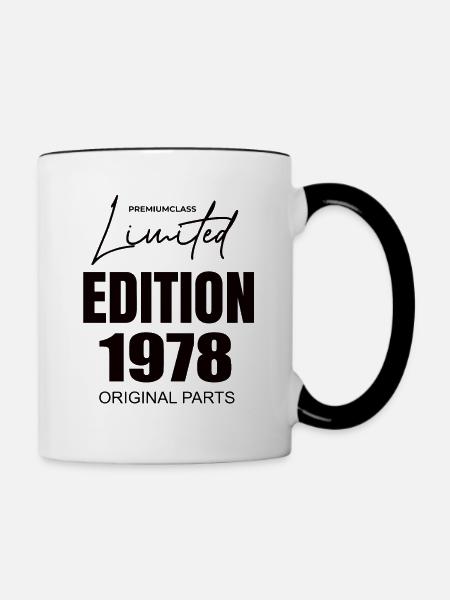 Limited Edition 1978 - Tasse zweifarbig - Weiß/Schwarz