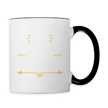 Les légendaires sont nées en août - Mug contrasté - blanc/noir - Droite