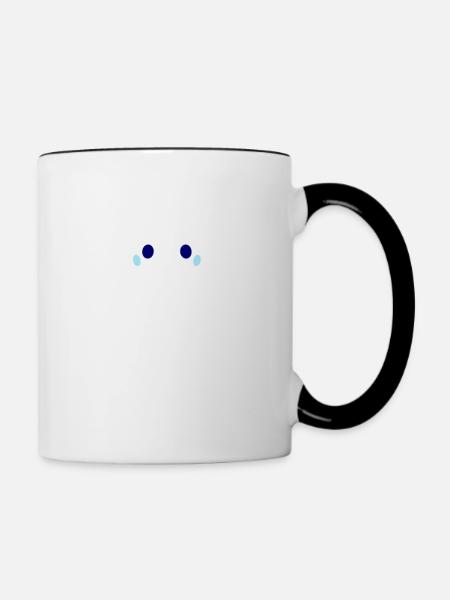 Erkenne die Zeichen - Katzen Design Mittelfinger - Tasse zweifarbig - Weiß/Schwarz