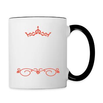 Les Princesse Sont Nées En Septembre Anniversaire - Mug contrasté - blanc/noir - Droite