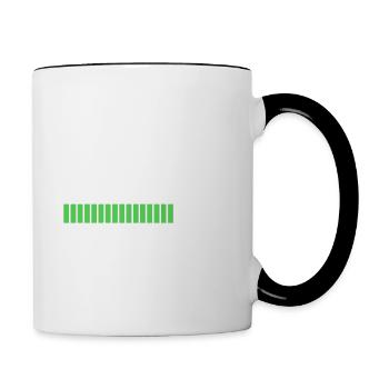 Veuillez Patienter Prochaine connerie en cours - Mug contrasté - blanc/noir - Droite