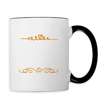 je veux que notre couple dure surprends-moi. - Mug contrasté - blanc/noir - Droite