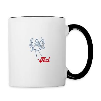 Pére Fect - Mug contrasté - blanc/noir - Droite