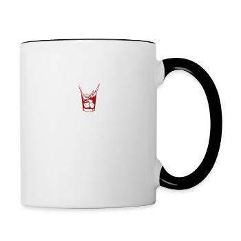 surprise je suis bourré - Mug contrasté - blanc/noir - Droite