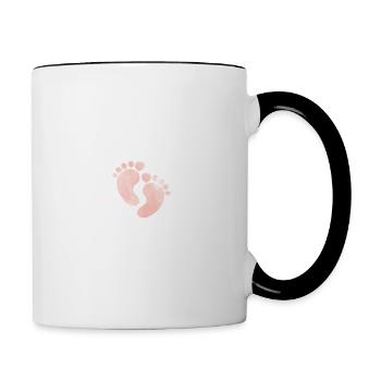 Petite merveille en chemin - Mug contrasté - blanc/noir - Droite