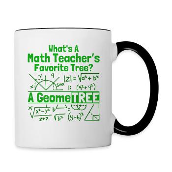 Math Mathematics Science Math Gift - Contrasting Mug - white/black - Right