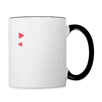 Danse latine Salsa 123 567 Répéter la danse latine - Mug contrasté - blanc/noir - Droite