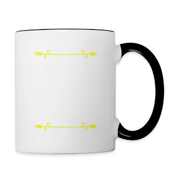 Je Suis Comme Le Café J'ai Un Grain - Mug contrasté - blanc/noir - Droite