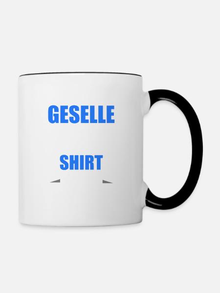 Gesellenbrief Abschluss Geselle 2022 - Tasse zweifarbig - Weiß/Schwarz