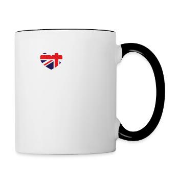 J’adore The QUEEN - Mug contrasté - blanc/noir - Droite