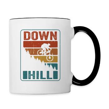 VTT VTT Descente - Mug contrasté - blanc/noir - Droite