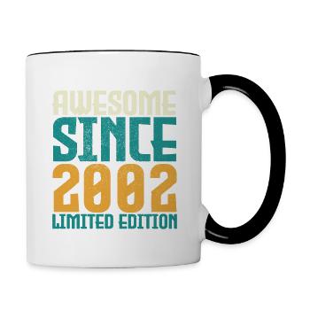 Awesome Since 2002 limited edition. - Mug contrasté - blanc/noir - Droite