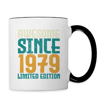 Awesome Since 1979 limited edition. - Contrasting Mug - white/black - Right