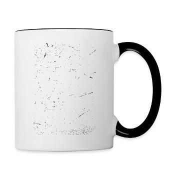 Vintage BORN IN OCTOBER 1983. - Contrasting Mug - white/black - Right