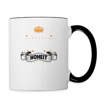 Laborant T witziges Spruch Motiv Laborant - Tasse zweifarbig - Weiß/Schwarz - Rechts
