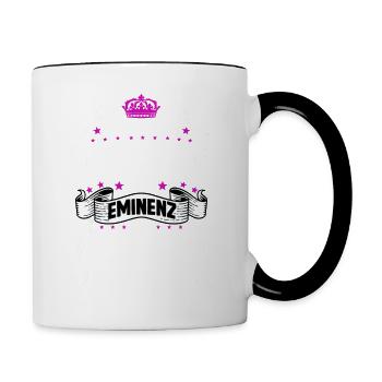 Programmiererin T Witzig Spruch Informatikerin - Tasse zweifarbig - Weiß/Schwarz - Rechts