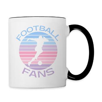 Football Fans - Contrasting Mug - white/black - Right