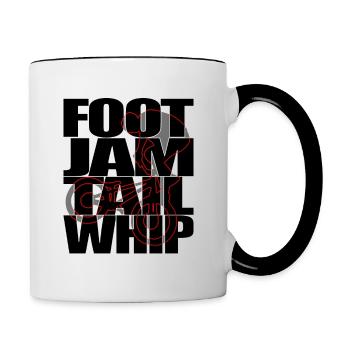 24inch Streettrials Foot Jam Tail Whip - TRIAL - Tasse zweifarbig - Weiß/Schwarz - Rechts