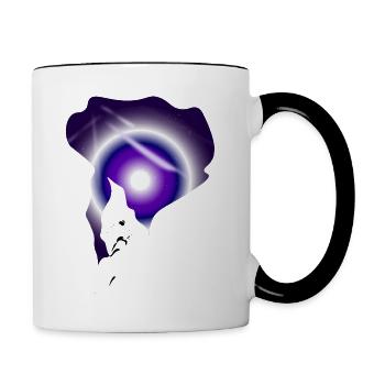 Free Yourself - Tasse zweifarbig - Weiß/Schwarz - Rechts