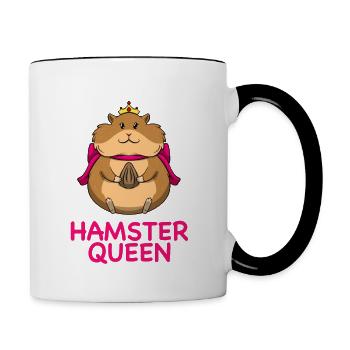 Hamster For Girls Hamster Owner Hamster Lovers - Contrasting Mug - white/black - Right