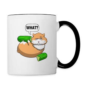 Hamster For Girls Hamster Propriétaire Hamster Lovers - Mug contrasté - blanc/noir - Droite