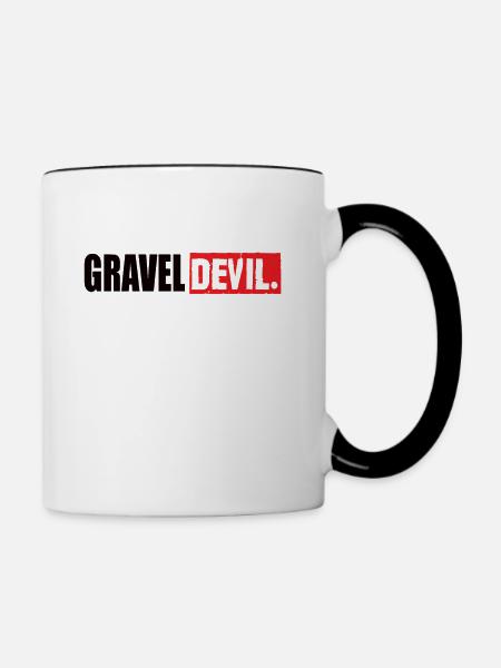 Gravel Devil - Tasse zweifarbig - Weiß/Schwarz